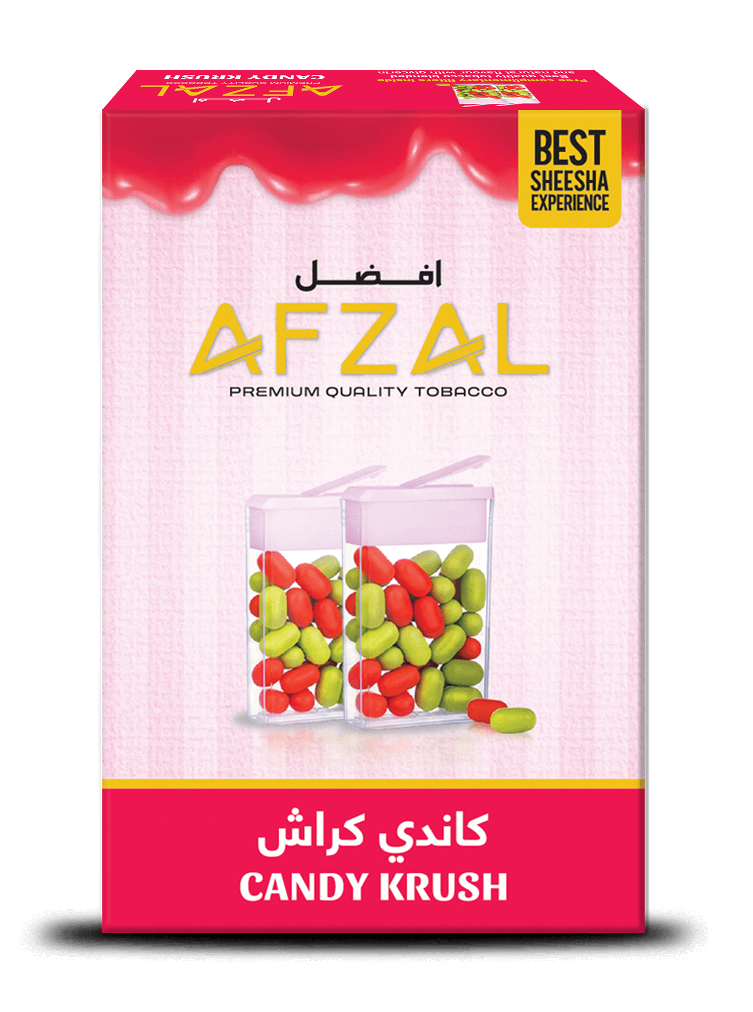 CANDY KRUSH 1 Candy Krush shisha flavour by Afzal, sweet hookah tobacco for wholesale distributors and online buyers.