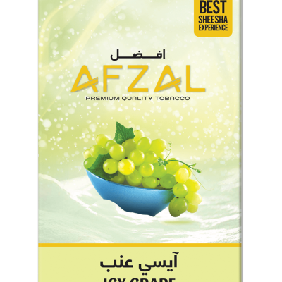 Afzal Icy Grape hookah flavour with juicy grape and mint blend