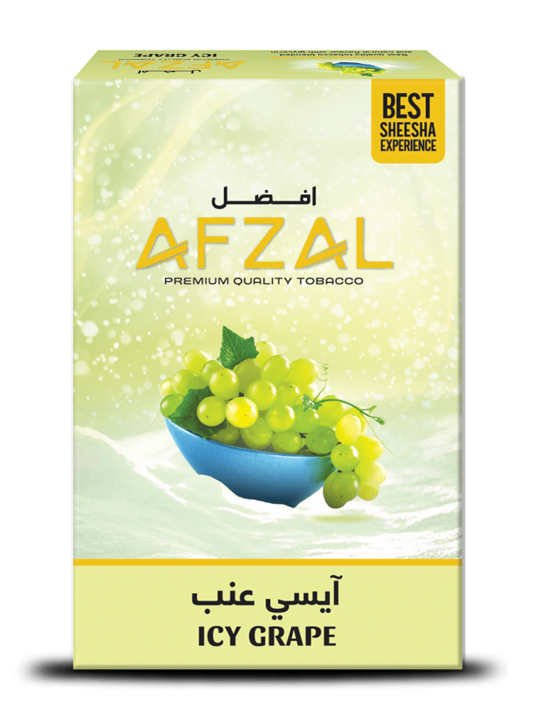Afzal Icy Grape hookah flavour with juicy grape and mint blend