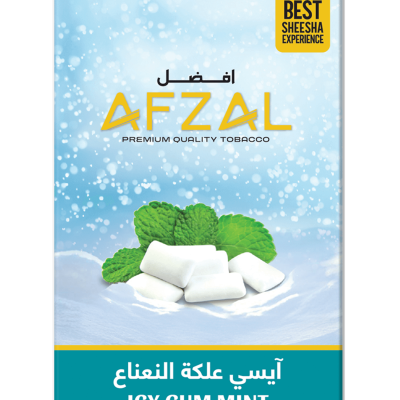 Afzal Icy Gum Mint Hookah Flavor – Premium Gum Mint Shisha Molasses Online