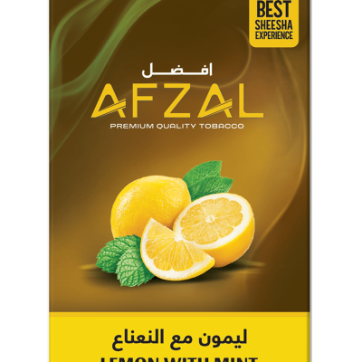Afzal Lemon with Mint Hookah Flavour Molasses – Premium Refreshing Shisha Flavor