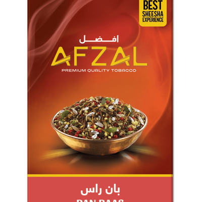 Afzal Pan Raas Hookah Flavour - Spicy Betel Leaf Flavor