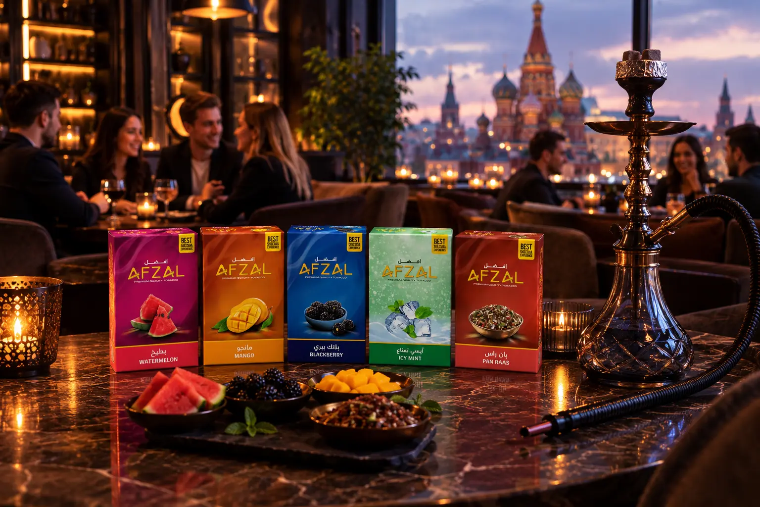 Afzal shisha hookah flavours for Russian Importers and Bulk buyers