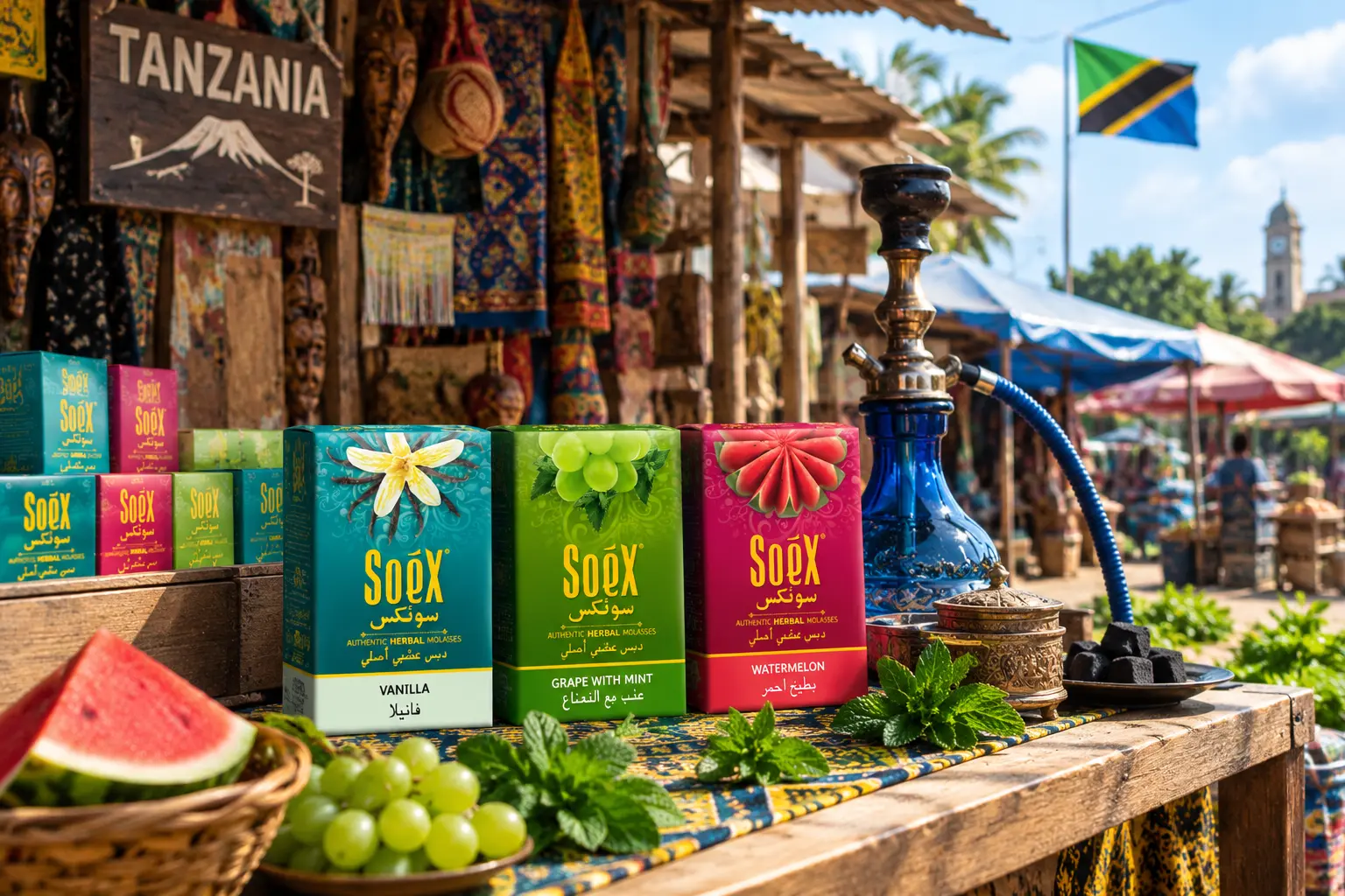 Tabacco free herbal shisha flavour in tanzania